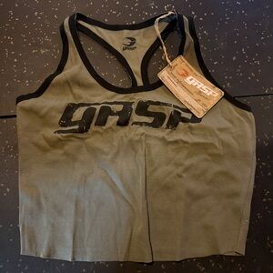 GASP Olive Green Crop Top